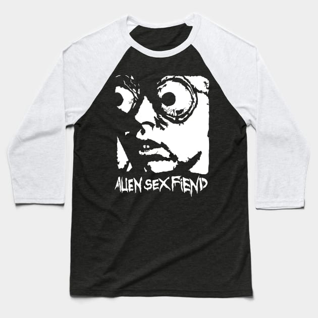 Alien Sex Fiend Cute Kids Baseball T-Shirt by Gainy Rainy